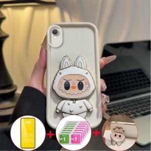 เคสสำหรับศัพท์ SAMSUNG A10 เคสซิลิโคนนุ่มกันกระแทก ดีไซน์ใหม่สวยงามการ์ตูนพร้อมที่วางและฟิล์มนุ่ม JTMLBBZJ01