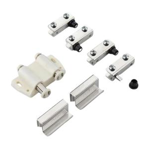 Magnetic Push To Open Touch Latches Double Head Magnetic Catches Closures with Clamp Bathroom Cupboard Catches Hardware