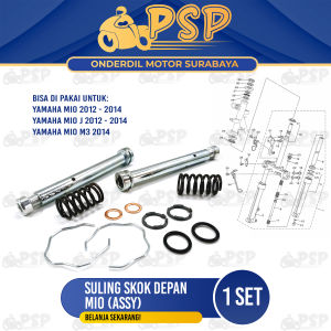 Suling Skok Depan Assy Mio - Sulingan As Shok Shockbreaker Yamaha Mio Karbu Mio J Mio M3 Mio Soul