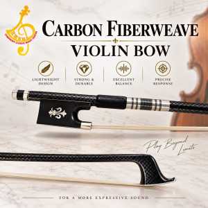 Carbon Fiber Violin Bow 4/4-exceptional action and rebound