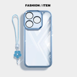 YBD With Lens Films Phone Case For Tecno Spark 10 10C 4G KI5q KI5k KI5m Spark 10 Pro 4G KI7 Fashion Phone Cases whith Flower luxury Hanging Lanyard