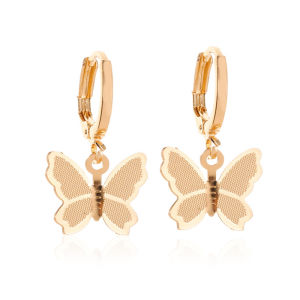 Corinna🔥Hot Sale🔥Korean Fashion Ear Buckle Earrings Butterfly Matte Simple Wild Women Earrings
