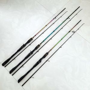 CẦN CÂU LURE YG 5000 TITAN 7 MÀU PHÔI CACBON XOẮN X   CM50 SỨC TẢI CÁ KHỦNG