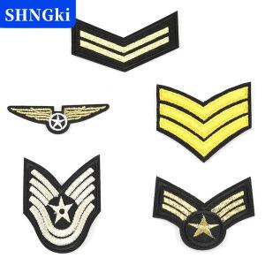 [COD] 🔥🔥🔥SHNGki Bay Áo khoác huy hiệu vàng cánh móc vòng vá mini EAGLE tinh thần biểu tượng ngực vải sticker cho nam giới thí điểm phù hợp với DIY