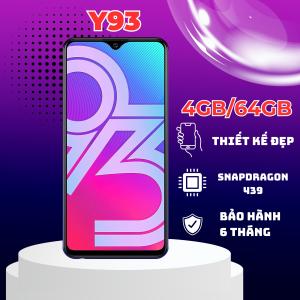 Điện thoại smartphone VV Y93 4GB/64GB 2 SIM lướt mượt kèm cường lực ốp BH 06 tháng
