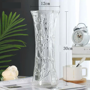Lọ Hoa Thủy Tinh Tròn Và Lục Giác Cao 30cm