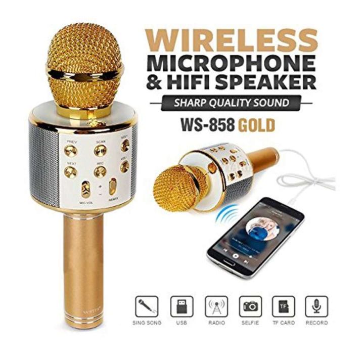 SMC WS 858 Wireless Bluetooth Microphone MIC Recording Condenser