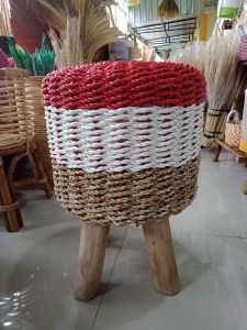 [ Diameter 30cm ]   Sofa Kursi Minimalis anyaman stool Couch bulat seagrass Stool Bulat Seagras Sofa Kuris Termurah