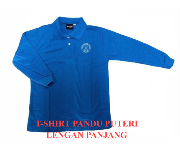 T-SHIRT PANDU PUTERI LENGAN PANJANG/女童军长袖T恤/T-SHIRT Aktiviti Kokurikul ...