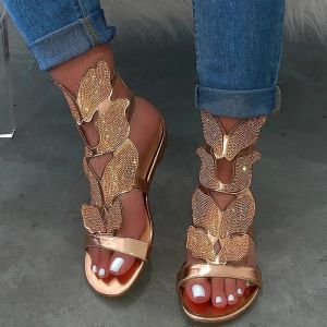 Free Shipping Summer New Plus-Size WomenS Shoes Fish-Mouth Rhinestone Sandals WomenS Sandals WomenS Shoes