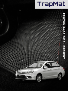 Saga 2016  TrapMat Customize Car Floor Mat 100%Waterproof Anti Slip Easy to Clean(Front & Rear) Proton Accessories