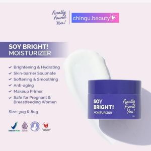 Finally Found You! SOY BRIGHT! Moisturizer 2in1 Primer Makeup dan Gel Pelembab - 30 gr