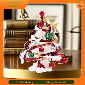 ❣️❣️❣️ Fashion Enamel Rhinestone Christmas Tree Brooches Women Coat Clothing Badges Jewelry Accessries