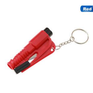 Car Safety Hammer Mini Rescue Tool 2 in 1 Metal Car Window Glass Breaker Key Chain Emergency Seat Belt Cutter Safety Auto Window Breaker