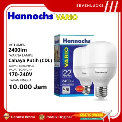 Bohlam Lampu LED Cool Daylight HANNOCHS VARIO 100WATT Cahaya Putih Hemat Energi - GARANSI REMSI