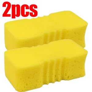 บล็อกโฟมฟองน้ำล้างรถดูดซับสูง4ชิ้นสำหรับรายละเอียดอัตโนมัติสีรถยนต์ตัวอุปกรณ์ดูแลรถยนต์อุปกรณ์ทำความสะอาดหน้าต่าง