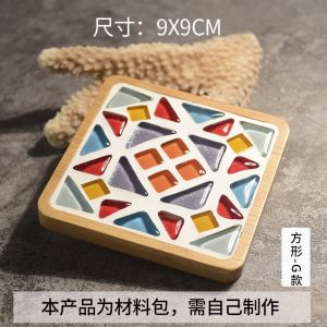 hàng sẵn mới về Miếng Lót Cốc Lót Ly. Khuôn Silicone Làm Đế Lót Ly Họa Tiết Mosaic - Làm thủ công đế lót ly