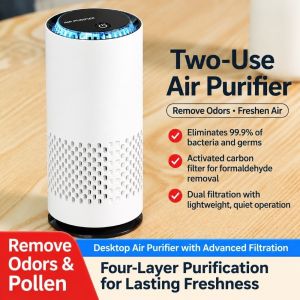 FECIA Bộ lọc HEPA Máy lọc không khí ô tô Nhỏ gọn Ít gây tiếng ồn. Máy tạo ion âm Không khí trong lành. Bền bỉ Máy lọc không khí điện Xe hơi