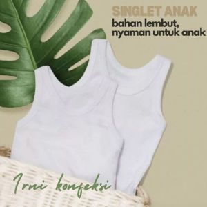 Kaos Singlet Pakaian Dalam Anak umur 1-12 Tahun Lusinan Murah