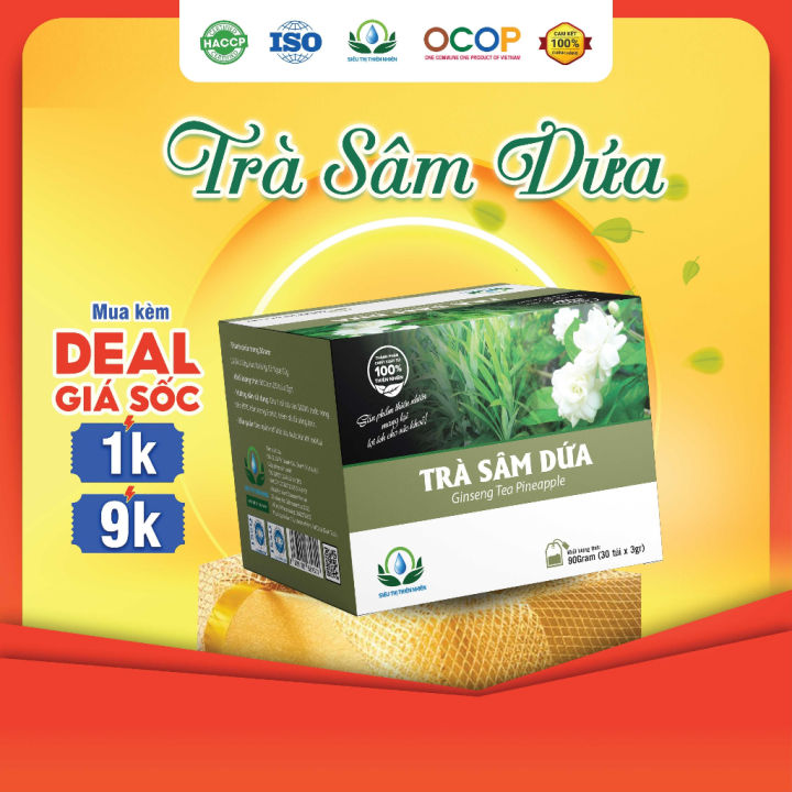 Trà Sâm Dứa Giải Khát Nhanh Hộp 30 Túi Lọc Siêu Thị Thiên Nhiên | Lazada.vn
