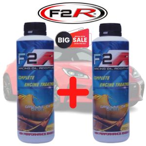 F2R Racing Oil Additives Complete Engine Treatment (BUNDLE of 250 ml 2pcs) for Gas and Diesel MAXIMUM