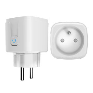 WiFi Smart Plug EU Standard 16A Power Monitoring Remote Control Voice Control Compatible with Alexa and Home for Home Appliances