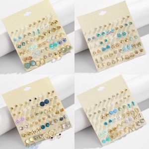 Ear Jewelry Flower Combo Set Starfish Bow Earrings Earrings Flower Bow Combo Set