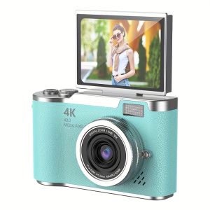 4K HD Digital Camera 6.1cm Flip Screen Professional Camera Support for Taking Photos Recording Videos Vlogging for Beginners Thanksgiving And Christmas Gift Vacation