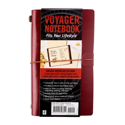 Peter Pauper Press Voyager Notebooks - Burgundy