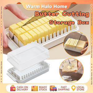 Butter Cutting Box with Lid Transparent Bread Butter Cheese Fresh-keeping Box Refrigerator Food Storage Box