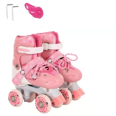 Roller Skates 4 Wheels For Kids Girl 8 10 11 13 Years Old Roller Blades Roller Blades Boys Skating Shoes Girls Size Adjustable Double Row Roller Skates 4 Wheel 12 Years Old Size 36 38 With Protective Gear