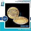 Piring Kertas Mas Kue Bulat Kecil Tart Bolu Pesta Ulang Tahun 10s. 