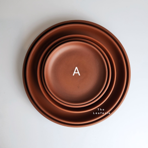 The Leaferie Zisha Large plant pots Trays (3 colours) . Bonsai flowerpot base. flowerpots plate .Purple Sand tray