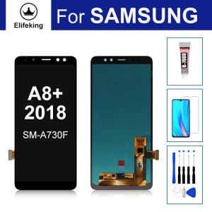 6.0LCD For SAMSUNG Galaxy A8+ Plus (2018) A730 SM-A730F Display Touch Screen Digitizer Assembly Replacement With Tool