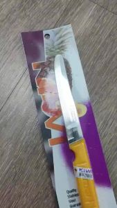 Dao Gọt Trái Cây Kiwi & Kom Kom Cán Nhựa Đỏ 511 512 - Lưỡi Thép Không Gỉ - Hàng Thái Lan Chính Hãng