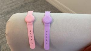 Waterproof AirTags Case Watch Band with 1 set Airtag Film  airtags Bracelet Case GPS Children Anti-Lost Locator Case Air Tag Silicone Watch Str