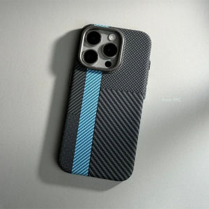 For iPhone 17 16 15 14 Pro Max Case Carbon Fiber Abstract Geometric for MagSafe Cover MagneCharging Shell Camera Armor Funda