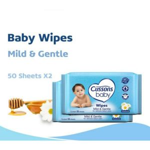 BISA COD - Cussons Baby Wipes BUY 1 GET 1 isi 50 Sheets - tisu basah - antiseptik