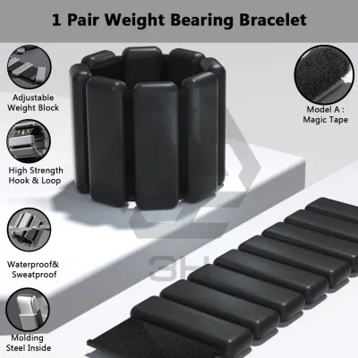 3H 2PCS [500/900/1800G] Pemberat Tangan/Kaki | Weighted Wrist/Ankle Running Band | Senaman Larian