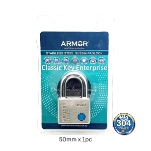 Armor Padlock APL-1100 Stainless Steel SUS304 Size 50mm with Anti Cut - Anti Rust