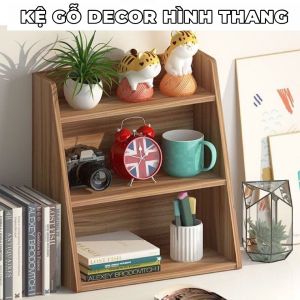 FREESHIP Kệ Sách Hình Thang Kệ Trang Trí Décor Kệ Gia Vị Mini Tự Lắp Ghép Tatana PK012