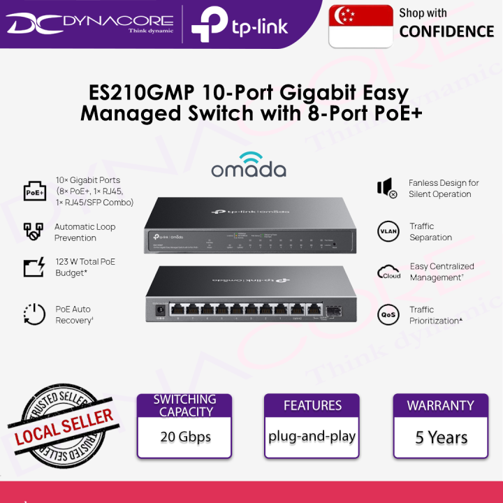 TP-Link Omada SG2210XMP 8-Port 2.5GbE 2x10G PoE 160W Switch (SG2210XMP-M2