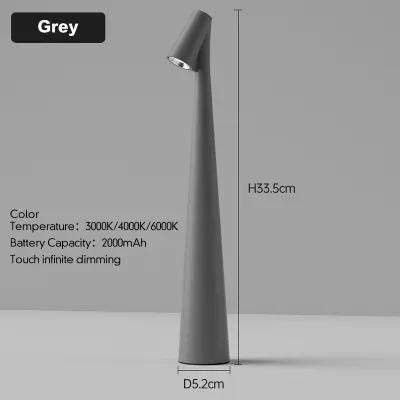 NOXIER 3 Colors Rechargeable Led Table Lamp 3W Dimmable lamp Touch Control Table Lamp Atmosphere Lights