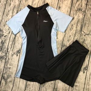 ชุดว่ายน้ำหญิง ชุดว่ายน้ำ ชุดว่ายน้ำเอวสูง ชุดไปทะเล ชุดว่ายน้ำชิ้นเดียวซิป swimsuit 8130