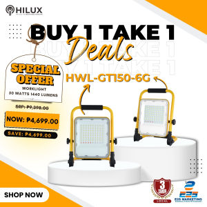 BUY 1 TAKE 1 - HiLux Rechargeable LED Work Light 50Watts 1440 Lumens IP65 Daylight HWL-GT150-C6