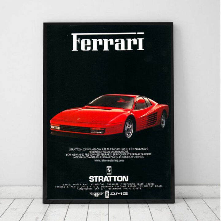 Ferrari Sports Car Wall Poster Room Decoration A5 A4 A3 sizes | Lazada PH