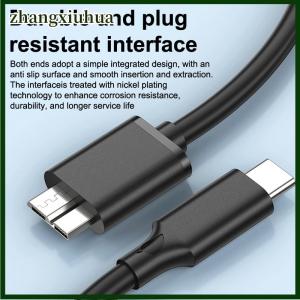 zhangxiuhua 10Gbps Type C To Micro B USB3.0 Cable HDD Cable 3A Hard Disk Drive Fast Transfer Data Cord For Laptop Phone External Disk Tablet