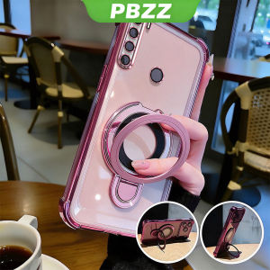 Case For Redmi Note 8 Pro Redmi Note 8 Phone Casing Softcase Silicone Shockproof Cover New Design Aesthetic Airbag Transparent Cute Pink With Holder For Girls