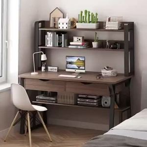 [Cozy ]With Computer Y Bookshelf Drawer Combination Writing Desk Home Bedroom Student Simple