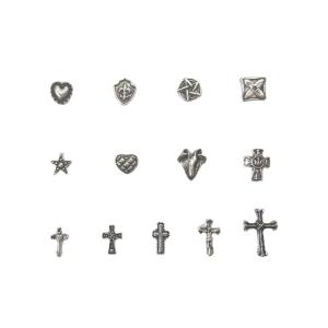Stiker Kuku 3D Seni Kuku Aksesori Salib Vintage/Seni Kuku Logam/Nail Art Decoration